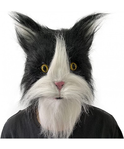 Cat Mask Latex Cute Animal Plush Helmet Full Head Fluffy Halloween Cosplay Party Costume Props $47.25 Kids' Dress-Up Accessories