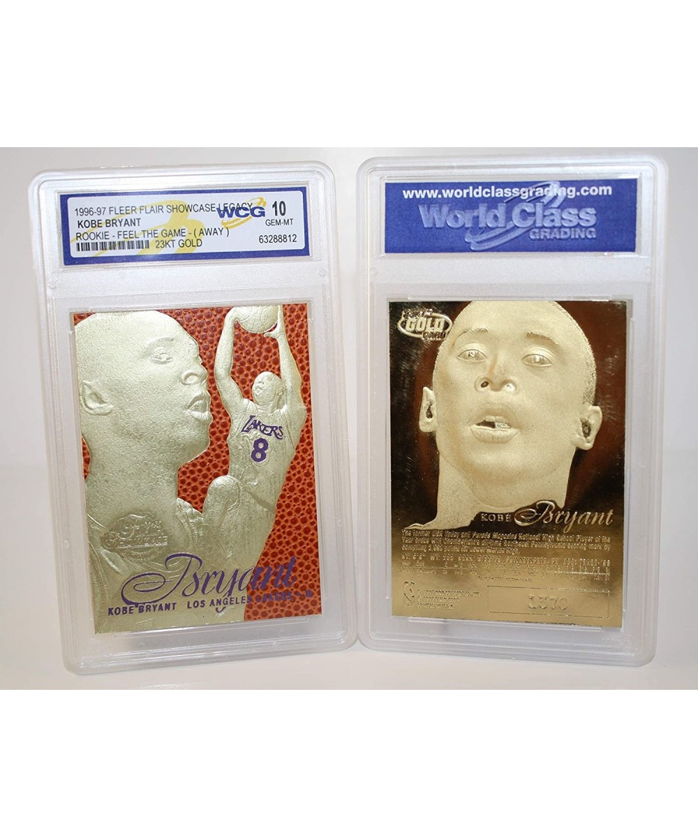 Kobe Bryant 1996-97 Flair Feel Game 23KT Gold Rookie Card Purple Away GEM Mint 10 $32.97 Trading Cards & Accessories