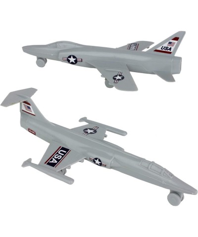 TimMee Plastic Army Men Cold WAR Fighter Jets - Gray Airplanes - Made in USA $16.19 Play Figure Vehicles