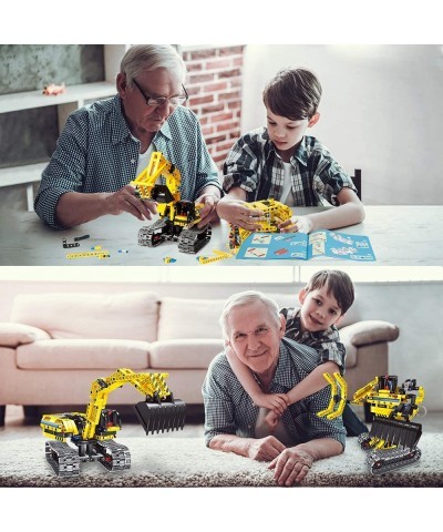 Excavator Building Sets for 7 8 9 10 Year Old Boys & Girls Construction Engineering Robot Toys for Kids Age 6-12 Educational ...