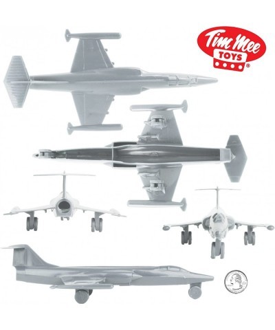 TimMee Plastic Army Men Cold WAR Fighter Jets - Gray Airplanes - Made in USA $16.19 Play Figure Vehicles