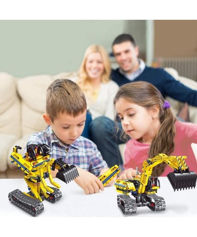 Excavator Building Sets for 7 8 9 10 Year Old Boys & Girls Construction Engineering Robot Toys for Kids Age 6-12 Educational ...