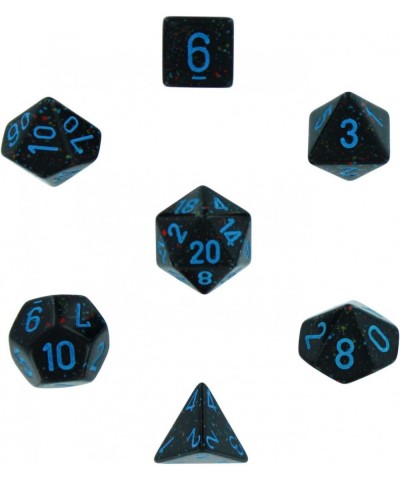 Polyhedral 7-Die Speckled Dice Set - Blue Stars $16.07 Game Accessories