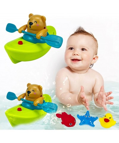 Bath Toys for Toddlers Kids 1-3 4-8 Bathtub Pool - Wind Up Swimming Ocean & Water Spray Boat & Floating Animals Water Toys Pa...