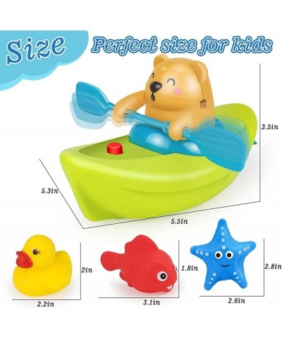 Bath Toys for Toddlers Kids 1-3 4-8 Bathtub Pool - Wind Up Swimming Ocean & Water Spray Boat & Floating Animals Water Toys Pa...