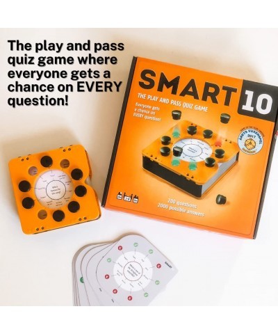 Smart 10 Pass and Play Trivia Game | Perfect Family Board Game $27.26 Board Games