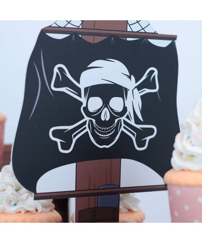 Pirate Ship Cupcake Stand for Kids Birthday Party Centerpiece Decorations Pirate Birthday Party Supplies Cupcake holder $36.8...