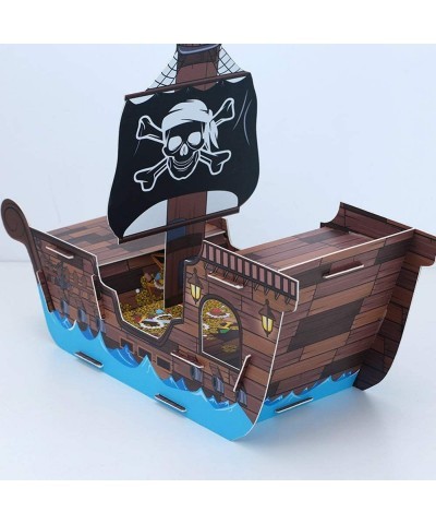 Pirate Ship Cupcake Stand for Kids Birthday Party Centerpiece Decorations Pirate Birthday Party Supplies Cupcake holder $36.8...