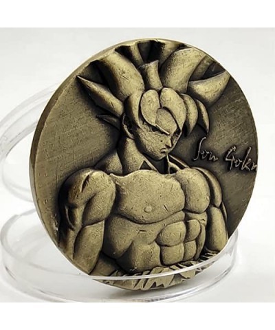 Dragon Ball Goku Collection Coin 3D Relief Commemorative Badge Collection Toy for Fans $17.49 Miniature Novelty Toys