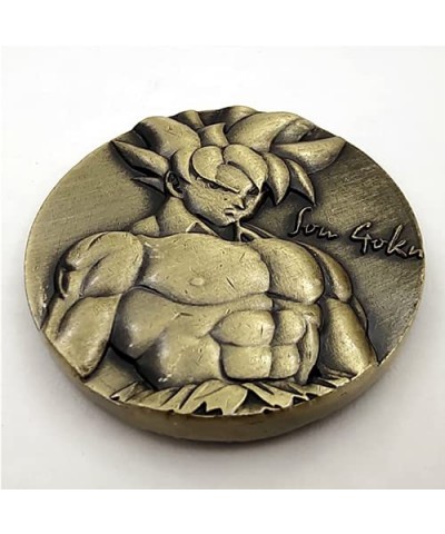 Dragon Ball Goku Collection Coin 3D Relief Commemorative Badge Collection Toy for Fans $17.49 Miniature Novelty Toys