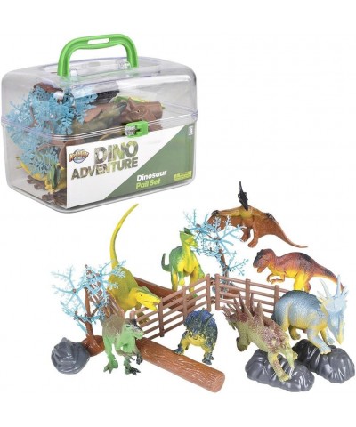 Dinosaur Set with Carrying Case 20-Piece $38.11 Play Figure Playsets