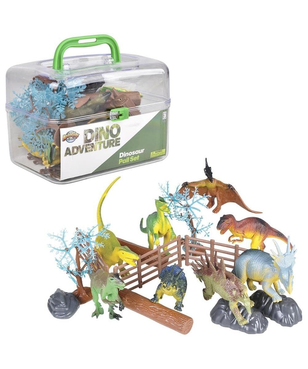 Dinosaur Set with Carrying Case 20-Piece $38.11 Play Figure Playsets