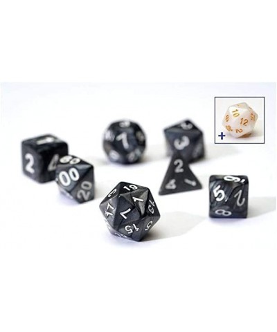 Pearl Charcoal Grey Acrylic Dice Set $17.02 Game Accessories