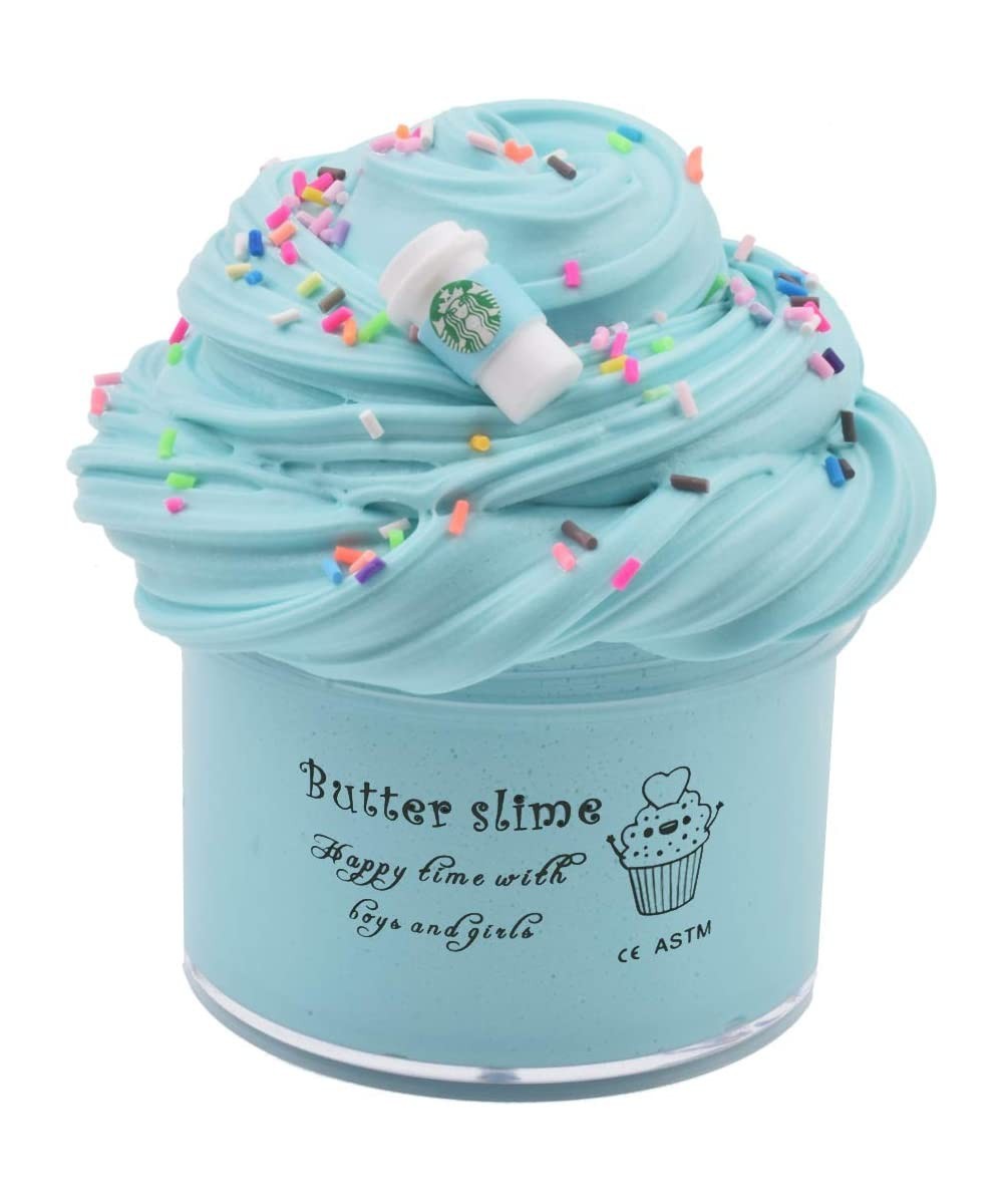 Blue Latte Butter Slime Coffe Cup Slime Scented Strechy Non-Sticky Stress Relief Toy for Girls and Boys $17.00 Slime & Putty ...