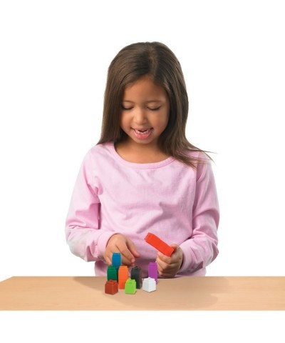 Interlocking UniLink Math Linking Cubes Plastic Cubes Color Sorting Connecting Cubes Math Manipulatives Counting Cubes for Ki...