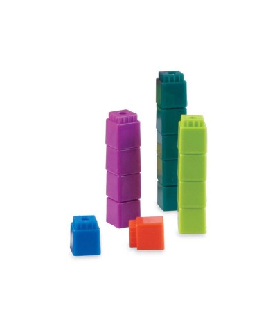 Interlocking UniLink Math Linking Cubes Plastic Cubes Color Sorting Connecting Cubes Math Manipulatives Counting Cubes for Ki...