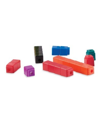 Interlocking UniLink Math Linking Cubes Plastic Cubes Color Sorting Connecting Cubes Math Manipulatives Counting Cubes for Ki...