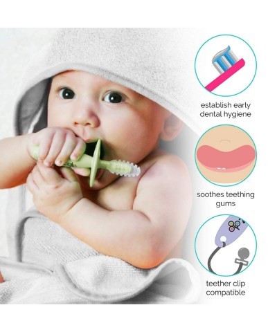 ZoLi Chubby Gummy teether | 2 Pack Baby Teething Relief - Blush / Grey BPA Free Teething Stick - Teething Toy $23.40 Baby Tee...