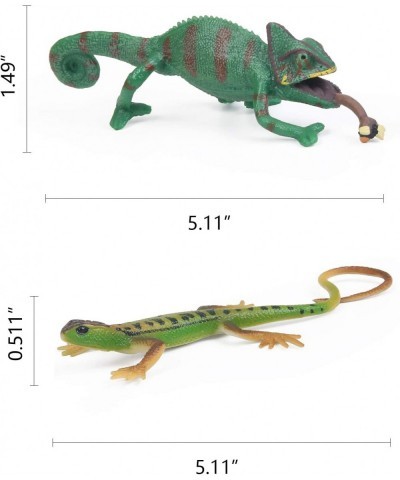 8pcs Lizard Animal Figurines Realistic Reptile Animal Figures Chameleon Prank Props Scary Toy Playset Wilde Life Creatures $3...