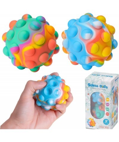 Pop Ball It Fidget Toys Round Stress Balls with Bubbles Sensory Ball for Kids and Adults Stress Relieve Silicone Squeeze Ball...