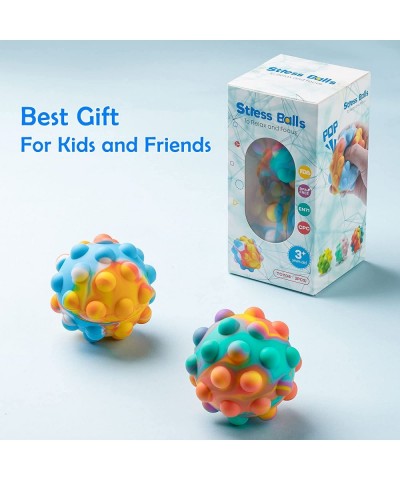 Pop Ball It Fidget Toys Round Stress Balls with Bubbles Sensory Ball for Kids and Adults Stress Relieve Silicone Squeeze Ball...