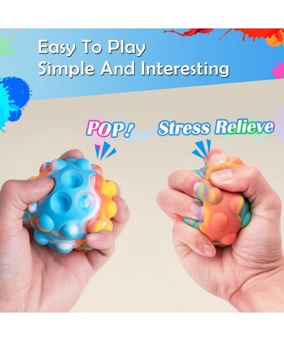 Pop Ball It Fidget Toys Round Stress Balls with Bubbles Sensory Ball for Kids and Adults Stress Relieve Silicone Squeeze Ball...