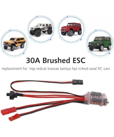 2PCS 30A ESC Brushed Electric Speed Controller Forward Reverse Brake Dual Way ESC for 130 180 260 Motor 1/16 1/18 1/24 Car Bo...