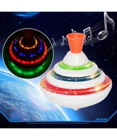 Flashing Music Gyro -- Push Down Spinning Top Toy with LED and Music - Hand Light Up Spinning Toy Birthday Gifts for Kids Tod...