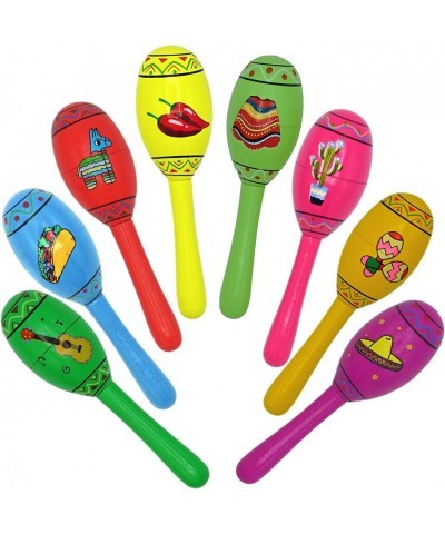 16 Fiesta Maracas Party Favors for Kids & Adults Wooden - Cinco de Mayo Mexican Party Supplies Fiesta Decoration By 4E’s Nove...