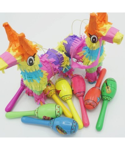 16 Fiesta Maracas Party Favors for Kids & Adults Wooden - Cinco de Mayo Mexican Party Supplies Fiesta Decoration By 4E’s Nove...