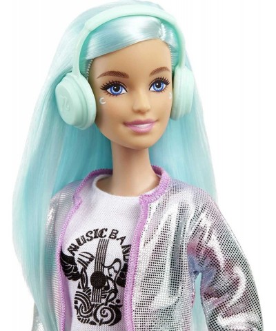 Career of the Year Music Producer Doll (12-in) Colorful Blue Hair Trendy Tee Jacket & Jeans Plus Sound Mixing Board Computer ...