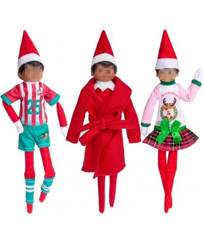 7pc Christmas Elf Doll Clothes and Accessories Set Include Robe Sports Outfits and Dress for Xmas Presents Decorations $22.44...