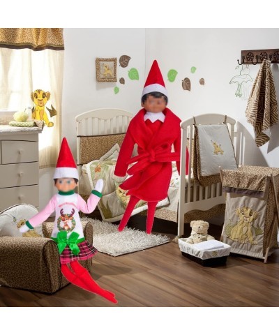 7pc Christmas Elf Doll Clothes and Accessories Set Include Robe Sports Outfits and Dress for Xmas Presents Decorations $22.44...