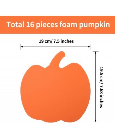 16 Kits Halloween Foam Pumpkin Craft Kits Foam Pumpkin Stickers Halloween Stickers for Kids Crafts Halloween Decoration $24.5...