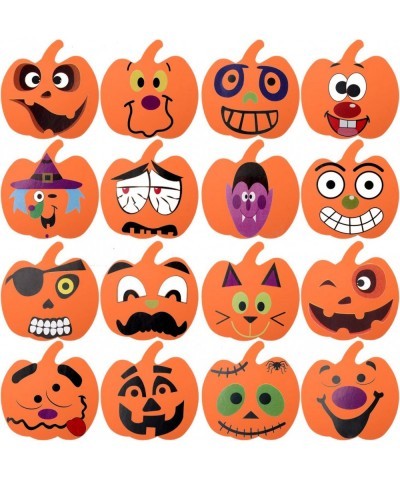 16 Kits Halloween Foam Pumpkin Craft Kits Foam Pumpkin Stickers Halloween Stickers for Kids Crafts Halloween Decoration $24.5...