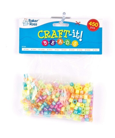 EF330 Alphabet Cube Beads - Pack of 450 Pony Bead Crafts for Kids Arts and Crafts and Jewelry Making $18.29 Kids' Drawing & W...