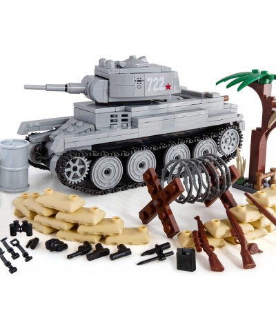 Trendyz Ultimate War Building Toy Kit Set - WW2 BT-7 Russian Military Tank Building Blocks Bricks 480+ Total PCS $60.25 Toy B...