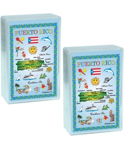 Playing Cards Puerto Rico Map Collectible Souvenir Index Playing Cards Deck of Cards for Poker Rummy Euchre Pinochle Card Gam...