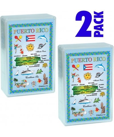 Playing Cards Puerto Rico Map Collectible Souvenir Index Playing Cards Deck of Cards for Poker Rummy Euchre Pinochle Card Gam...