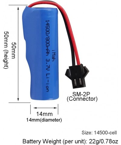 3.7V 800mAh Li-ion Battery SM-2P Plug with USB Charger for Double Sided RC Stunt Car Small RC Boat Tumbling Amphibious E35 DE...