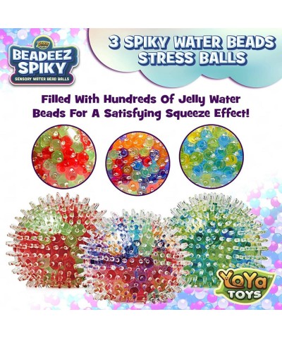 Beadeez Squishy Stress Balls with DNA Spiky Textures (3-Pack) Colorful Sensory Toy and Stress Relief for Kids Adults - Squeez...