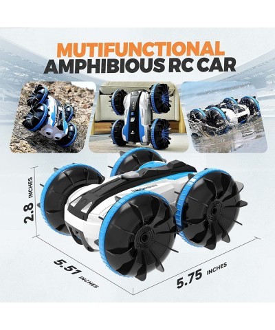 Toys for 3 4 5 6 7 Year Old Boys A206 Amphibious Remote Control Car Boat Waterproof RC Car Toys for Kids All Terrain Stunt Ca...