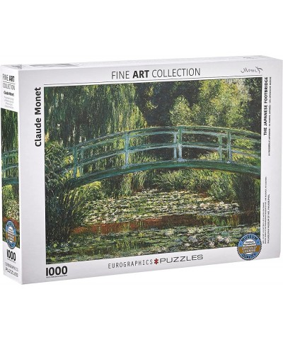 The Japanese Footbridge by Claude Monet (1000 Piece) Puzzle (6000-0827) Green $29.56 Jigsaw Puzzles