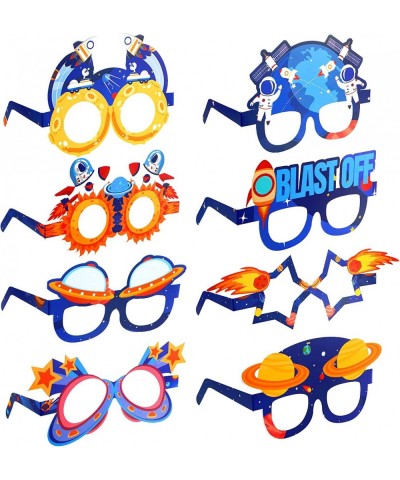 32 Pieces Outer Space Birthday Party Decorations Outer Space Theme Paper Eyeglasses Photo Booth Props Outer Space Birthday Su...