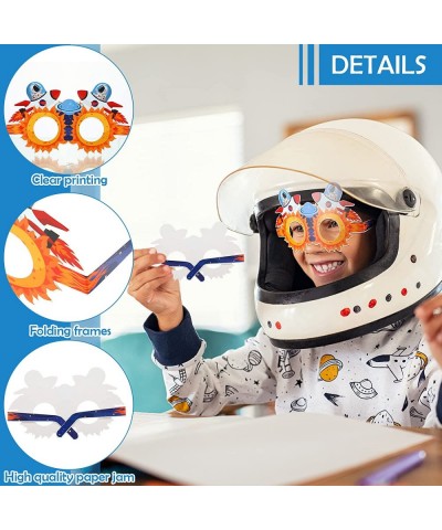 32 Pieces Outer Space Birthday Party Decorations Outer Space Theme Paper Eyeglasses Photo Booth Props Outer Space Birthday Su...