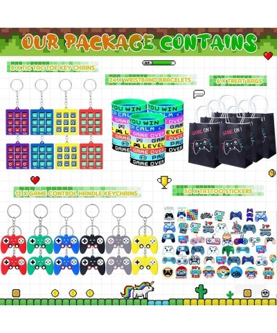 Video Game Party Favors Set 100 Pcs Video Game Controller Keychains Video Game Party Bags Tic Tac Toe Keychain Game Themed Si...