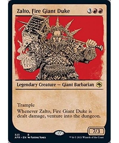 Magic: the Gathering - Zalto Fire Giant Duke (323) - Showcase - Adventures in The Forgotten Realms $10.78 Trading Cards & Acc...