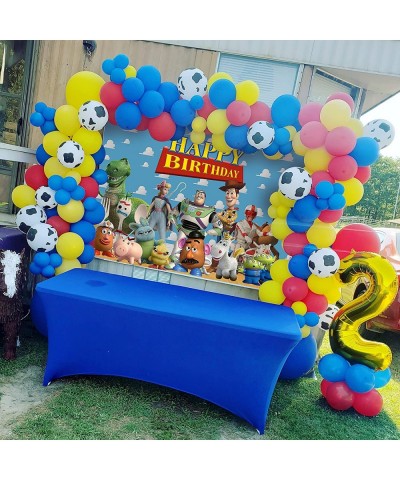 SK Catoon Toy Birthday Backdrop Kids Boys Happy Birthday Party Decoration Toy 4th Video Theme Happy Birthday Backdrop 7x5ft (...