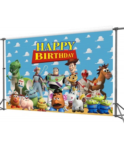 SK Catoon Toy Birthday Backdrop Kids Boys Happy Birthday Party Decoration Toy 4th Video Theme Happy Birthday Backdrop 7x5ft (...