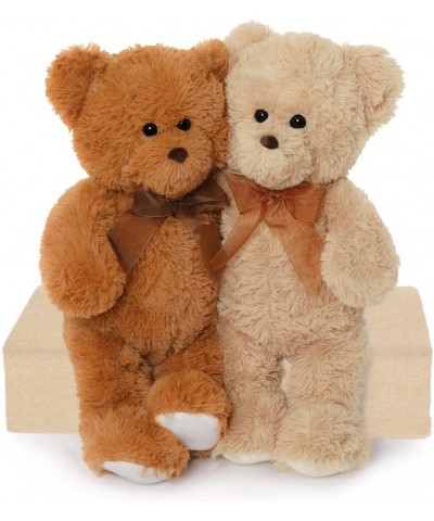 Cute Teddy Bears Stuffed Animal Plush Toy 2-Pack of Brown and Tan Soft Stuffed Bears 18 Inches Christmas Birthday Gift for Bo...